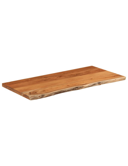 Piano Bagno 120x60x3,8 cm Rettangolare Legno Massello di Acacia