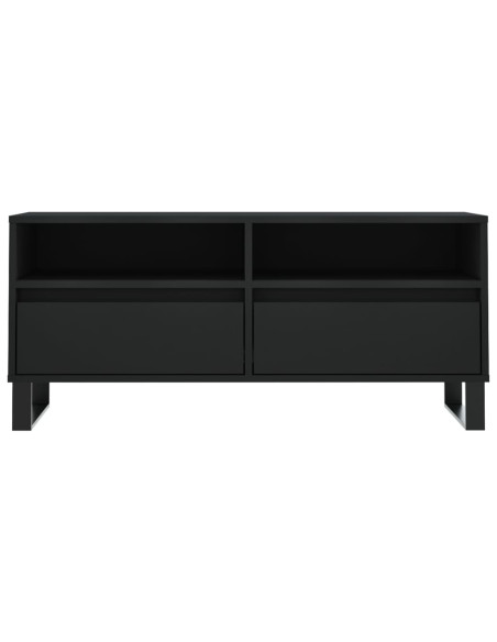 Mobile Porta TV Nero 100x34,5x44,5 cm in Legno Multistrato