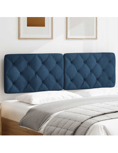 Cuscino Testiera Blu 160 cm in Tessuto 2