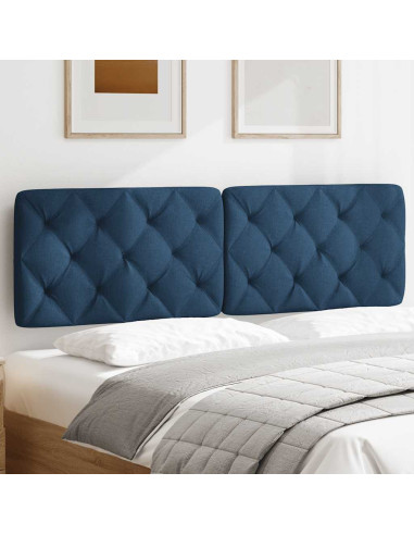 Cuscino Testiera Blu 160 cm in Tessuto
