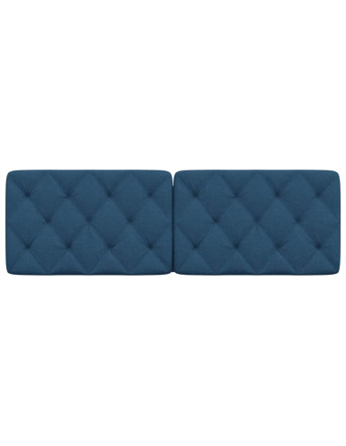 Cuscino Testiera Blu 160 cm in Tessuto