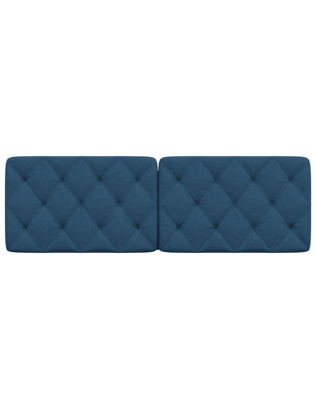 Cuscino Testiera Blu 160 cm in Tessuto