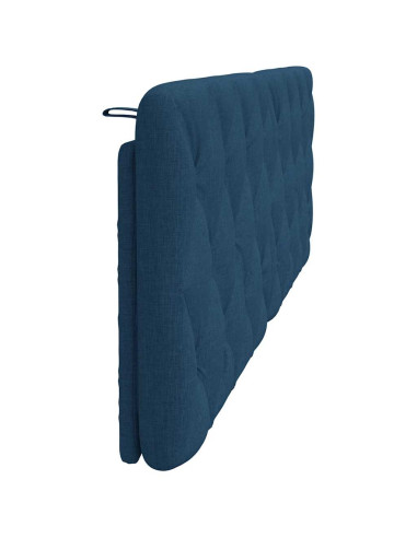 Cuscino Testiera Blu 160 cm in Tessuto