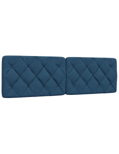 Giroletto con LED senza Materasso Blu 160x200 cm in Tessuto 2