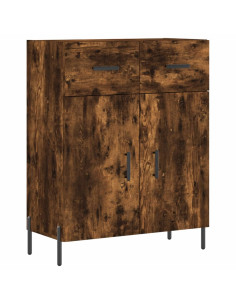 Credenza Rovere Fumo  69,5x34x180 cm in Legno Multistrato