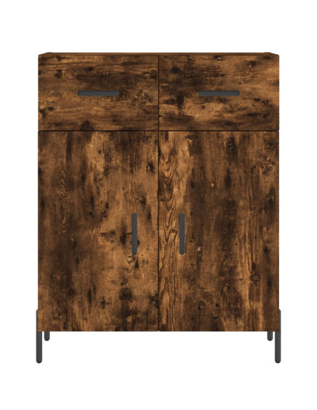 Credenza Rovere Fumo  69,5x34x180 cm in Legno Multistrato