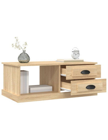 Tavolino da Salotto Rovere Sonoma 90x50x35 cm Legno Multistrato