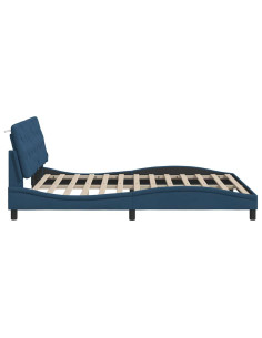 Giroletto senza Materasso Blu 160x200 cm in Tessuto 2