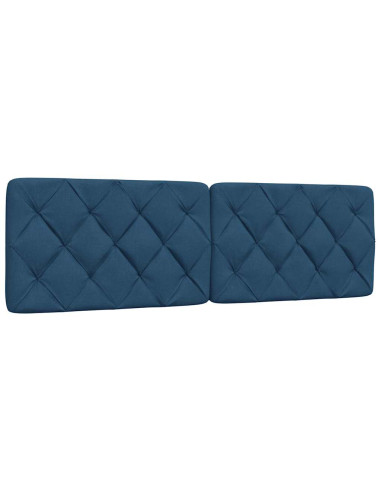 Letto con Materasso Blu 160x200 cm in Tessuto