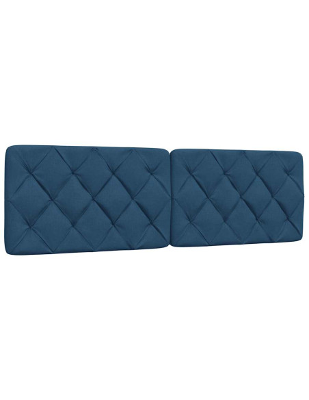 Letto con Materasso Blu 160x200 cm in Tessuto