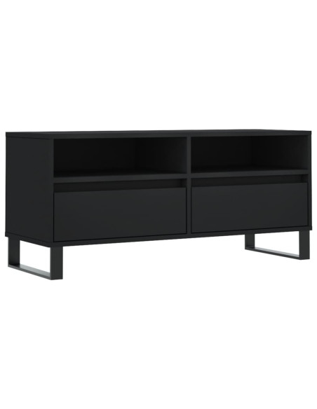 Mobile Porta TV Nero 100x34,5x44,5 cm in Legno Multistrato