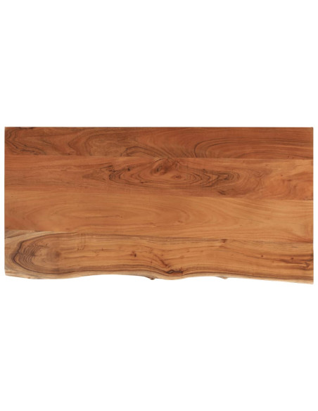 Piano Bagno 120x60x3,8 cm Rettangolare Legno Massello di Acacia