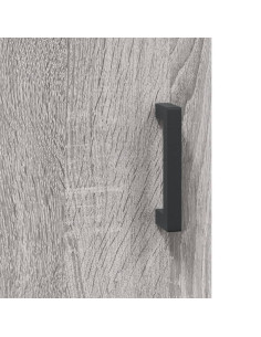 Credenza Grigio Sonoma 69,5x34x180 cm in Legno Multistrato