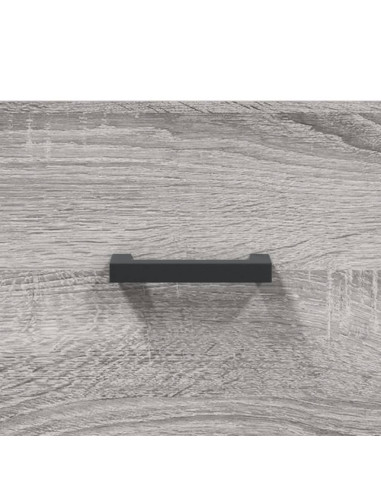 Credenza Grigio Sonoma 69,5x34x180 cm in Legno Multistrato