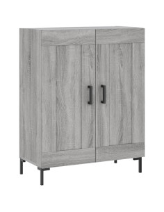 Credenza Grigio Sonoma 69,5x34x180 cm in Legno Multistrato 2
