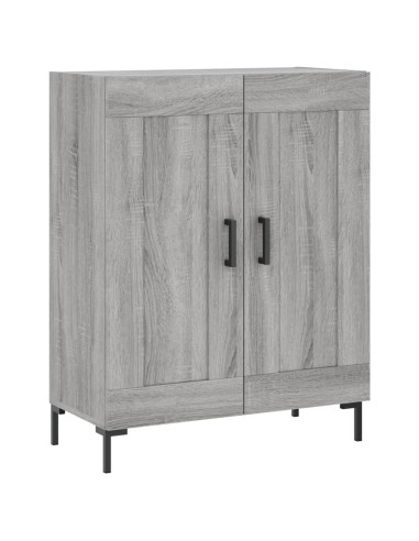 Credenza Grigio Sonoma 69,5x34x180 cm in Legno Multistrato