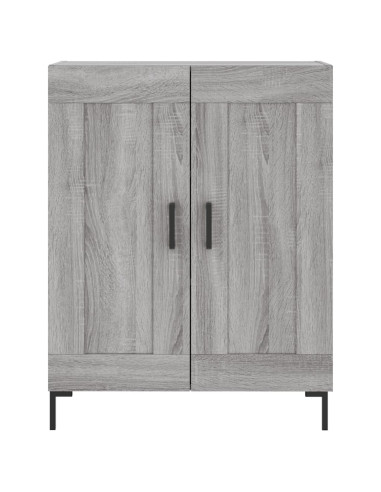 Credenza Grigio Sonoma 69,5x34x180 cm in Legno Multistrato