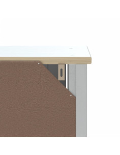 Set Mobili da Bagno 3 pz BERG Bianco in Legno Massello di Pino