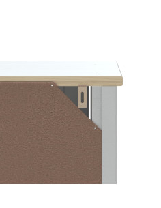 Set Mobili da Bagno 3 pz BERG Bianco in Legno Massello di Pino