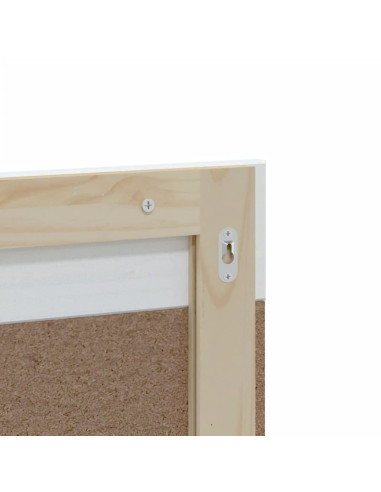 Set Mobili da Bagno 2 pz BERG Bianco in Legno Massello di Pino