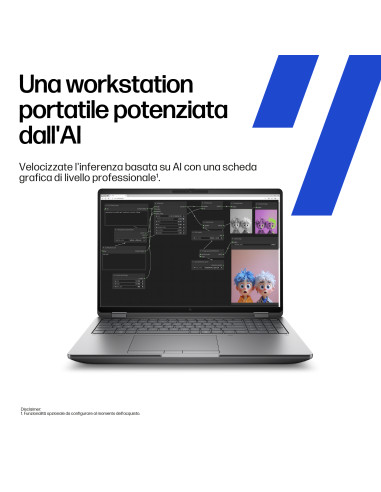 HP ZBook Fury G1i 16 inch Mobile Workstation PC Wolf Pro Security Edition Workstation mobile Touch screen Wi-Fi 7 (802.11be) Win