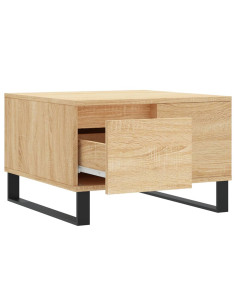 Tavolino Salotto Rovere Sonoma 55x55x36,5 cm Legno Multistrato
