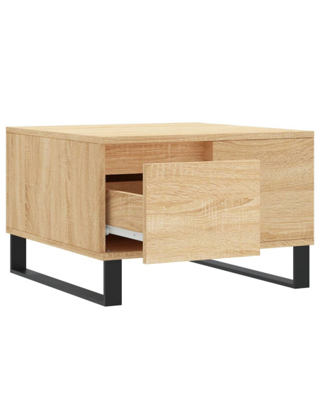 Tavolino Salotto Rovere Sonoma 55x55x36,5 cm Legno Multistrato