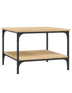Tavolino da Salotto Rovere Sonoma 55x55x40 cm Legno Multistrato 2