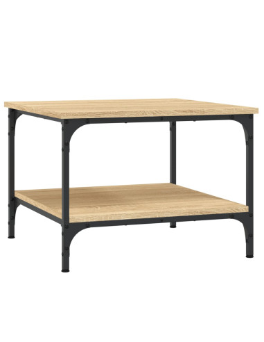 Tavolino da Salotto Rovere Sonoma 55x55x40 cm Legno Multistrato