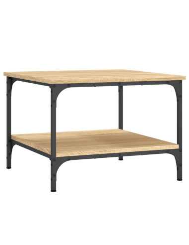 Tavolino da Salotto Rovere Sonoma 55x55x40 cm Legno Multistrato