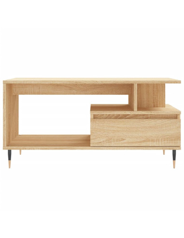 Tavolino da Salotto Rovere Sonoma 90x49x45 cm Legno Multistrato