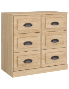 Credenze 2 pz Rovere Sonoma in Legno Multistrato