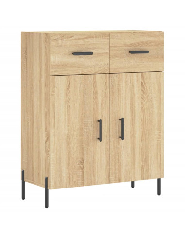 Credenza Rovere Sonoma 69,5x34x180 cm in Legno Multistrato