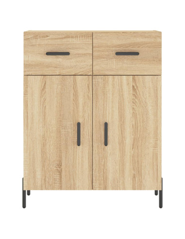 Credenza Rovere Sonoma 69,5x34x180 cm in Legno Multistrato