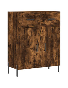 Credenza Rovere Fumo  69,5x34x180 cm in Legno Multistrato 2