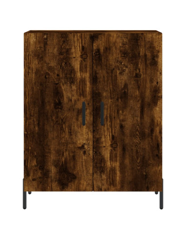 Credenza Rovere Fumo  69,5x34x180 cm in Legno Multistrato
