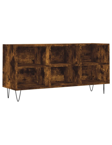 Mobile Porta TV Rovere Fumo 103,5x30x50 cm in Legno Multistrato