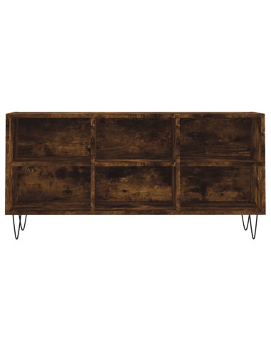 Mobile Porta TV Rovere Fumo 103,5x30x50 cm in Legno Multistrato