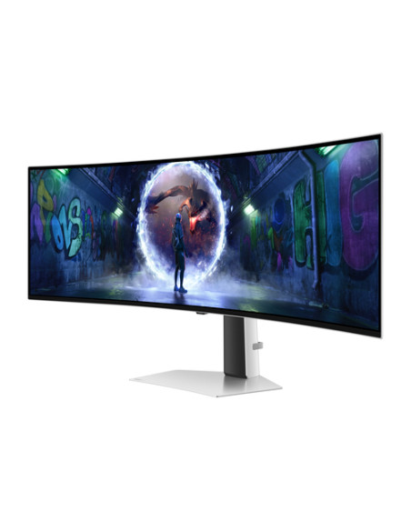 Samsung S49DG934SU Monitor PC 124,5 cm (49") 5120 x 1440 Pixel Dual QHD OLED Argento
