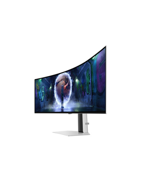 Samsung S49DG934SU Monitor PC 124,5 cm (49") 5120 x 1440 Pixel Dual QHD OLED Argento