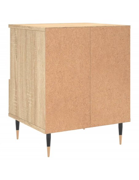 Comodino Rovere Sonoma 40x35x50 cm in Legno Multistrato