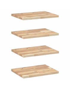 Mensole da Parete 4 pz 60x30x2 cm Legno Acacia Non Trattato