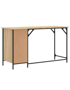 Scrivania Computer Rovere Sonoma 131x48x75 cm Legno Multistrato