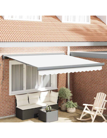 Tenda Manuale Retrattile Bianca 300x250 cm