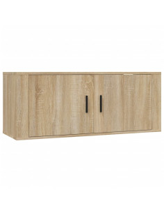 Mobile Porta TV a Parete rovere sonoma 100x34,5x40 cm