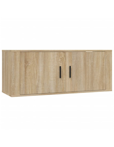 Mobile Porta TV a Parete rovere sonoma 100x34,5x40 cm