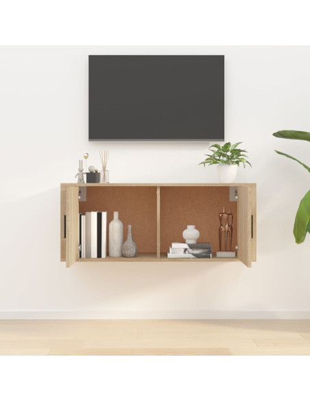 Mobile Porta TV a Parete rovere sonoma 100x34,5x40 cm