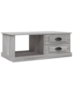 Tavolino da Salotto Grigio Sonoma 90x50x35 cm Legno Multistrato 2