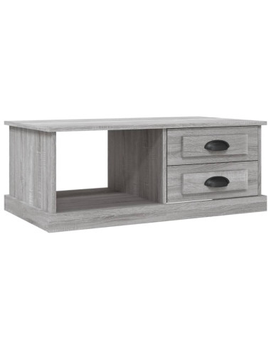 Tavolino da Salotto Grigio Sonoma 90x50x35 cm Legno Multistrato