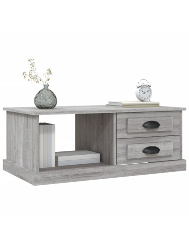 Tavolino da Salotto Grigio Sonoma 90x50x35 cm Legno Multistrato